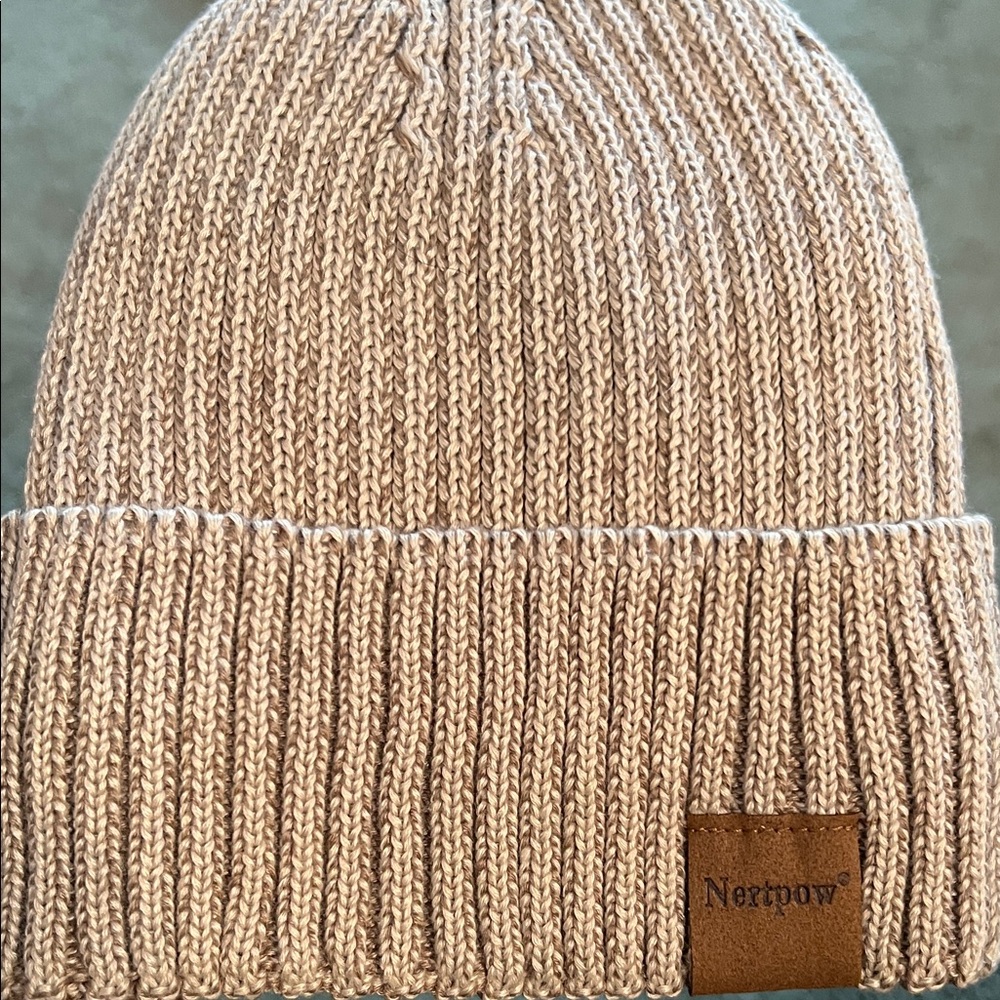 Tan Knit Beanie